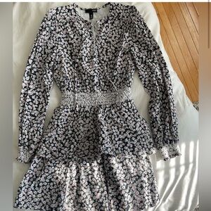 Aqua Floral Mini Dress